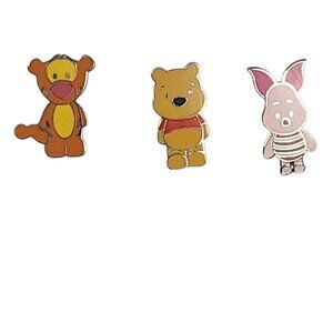 Disney Winnie the Pooh Cutie Characters Hong Kong Disneyland Set of 3 Pins